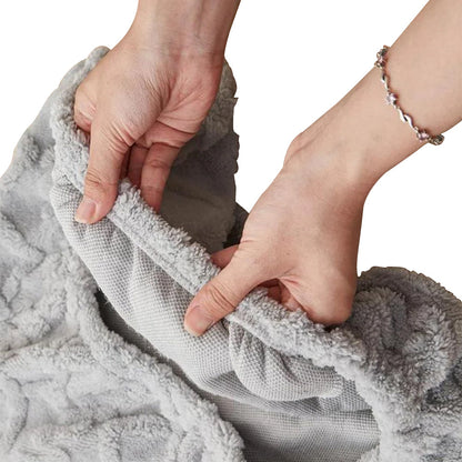 Set of 4Pcs Stretch Dining Room Chair Covers Jacquard Chair Slipcovers Removable Washable Gray