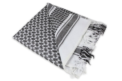 Military Shemagh Arab Tactical Desert Keffiyeh Thickened Scarf Wrap for Men-Gray