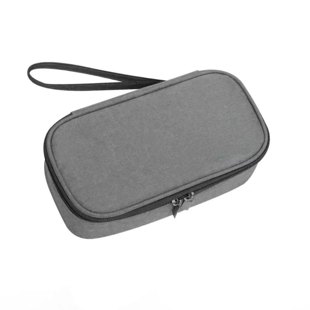 Insulated Insulin Cooling Bag ââ‚?Multi-Layer Medical Travel Cooler Gray