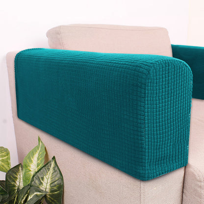 2PCS Universal Chair Arm Protector Covers Armchair Slipcovers Furniture Protector-Blue