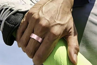 Gesture Control Smart Ring Health Tracker - Pink