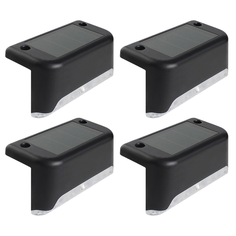 8Pcs Set Solar LED Deck Lights Outdoor Step Fence Lamp for Stairs Path Garden Patio Pathway