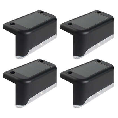 8Pcs Set Solar LED Deck Lights Outdoor Step Fence Lamp for Stairs Path Garden Patio Pathway