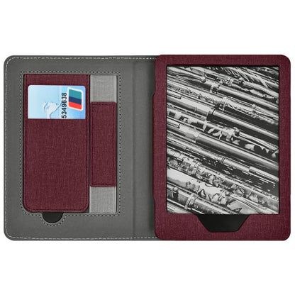 Protective Case with Stand for Kindle Paperwhite 12th Gen 2024 7 Inch-Wine Red