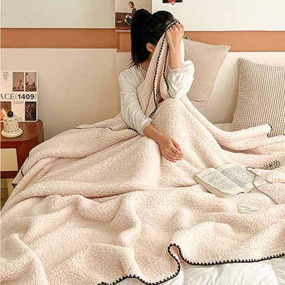 Sherpa Throw Blanket Winter Fuzzy Throws Cozy Blanket Khaki