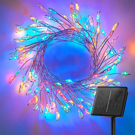 Solar String Lights ¨C Outdoor Waterproof Fairy Lights for Patio and Balcony Multicolor