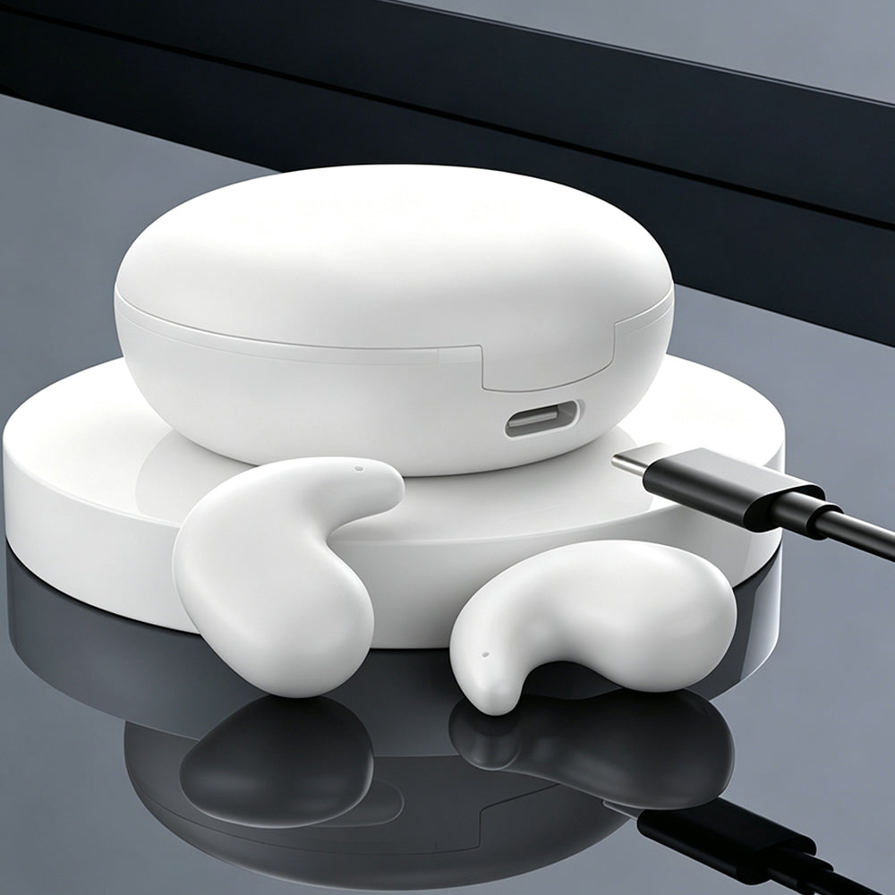 150 Languages AI Translation Earbuds Sleep Earbuds - White