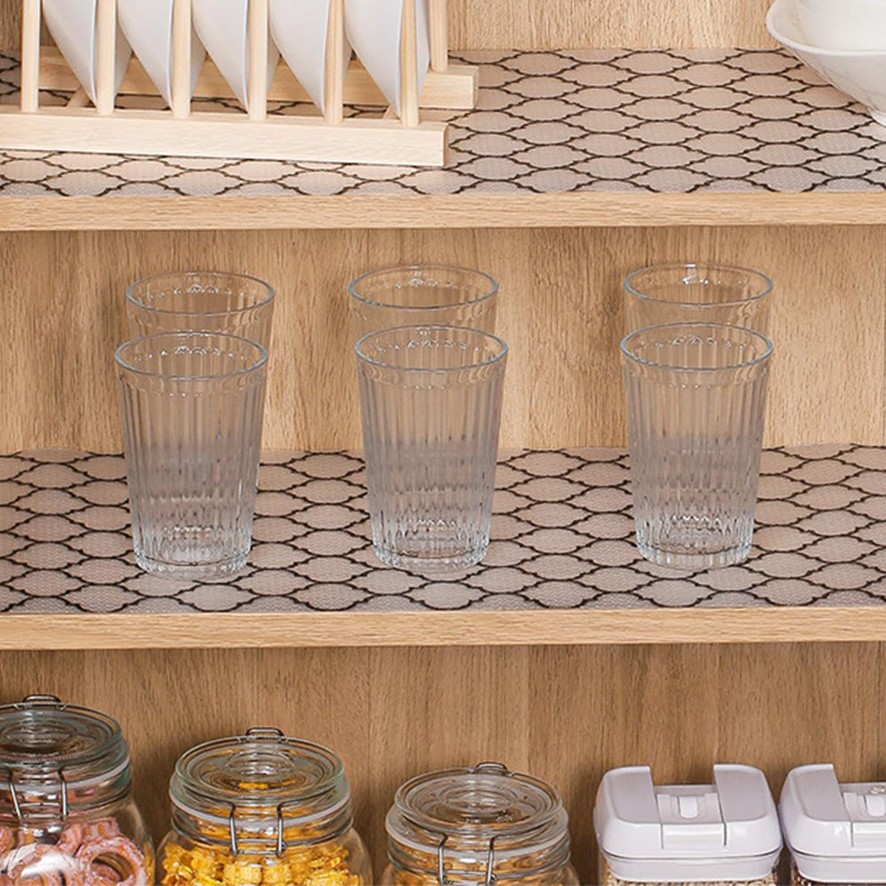 Thick Waterproof Shelf Liner for Kitchen Cabinets Refrigerator & Vanity Drawers Style 2