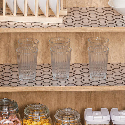 Thick Waterproof Shelf Liner for Kitchen Cabinets Refrigerator & Vanity Drawers Style 2