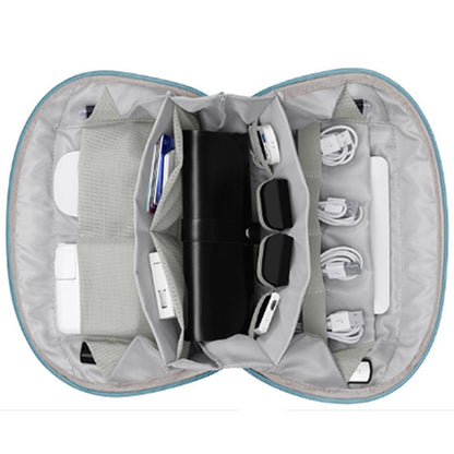 Travel Gadget Bag Organizer Small Electronics Organizer Pouch for Cables Cords Chargers Blue
