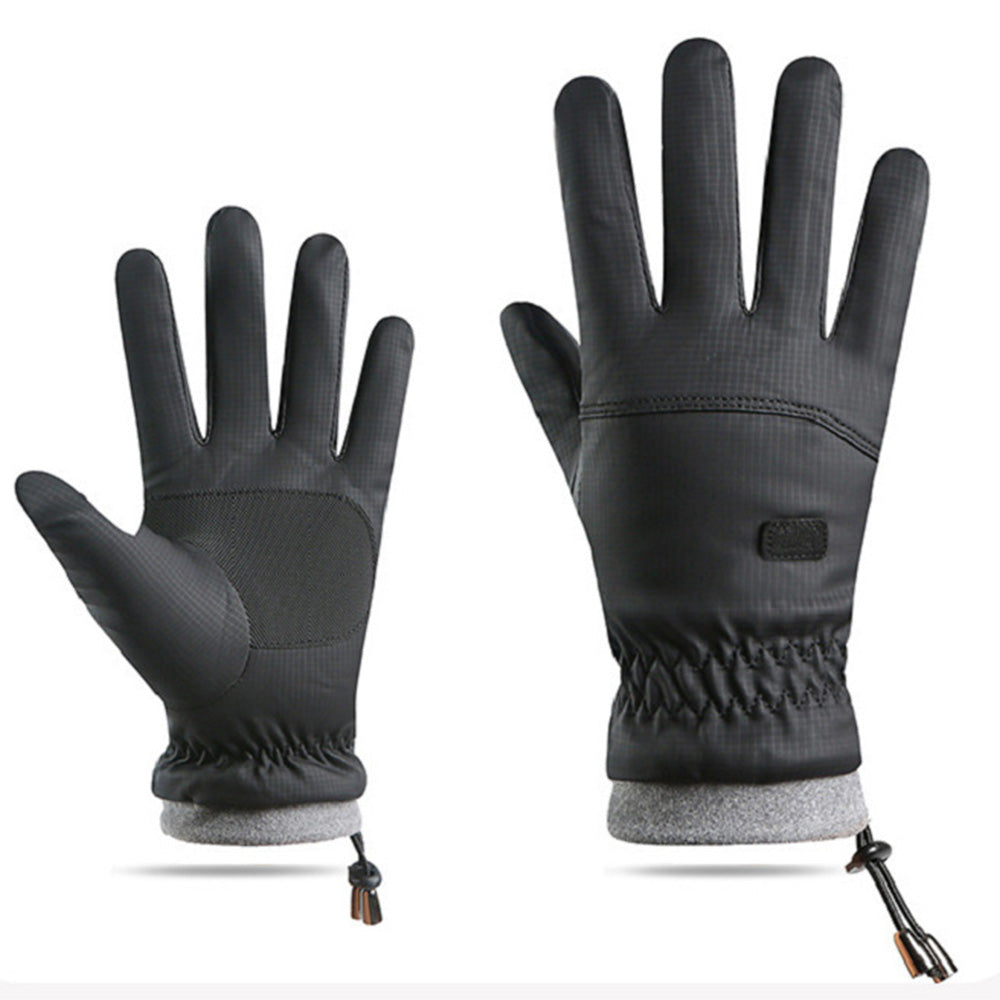 Pair of Winter Ski Gloves for Men Women Touch Screen Cycling Driving Gloves Black