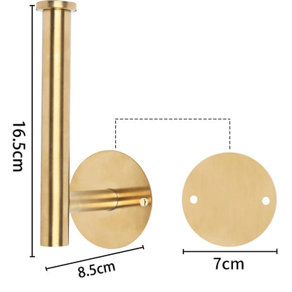 2 Piece Curtain Holdback Hooks and Tissue Roll Holders-Gold