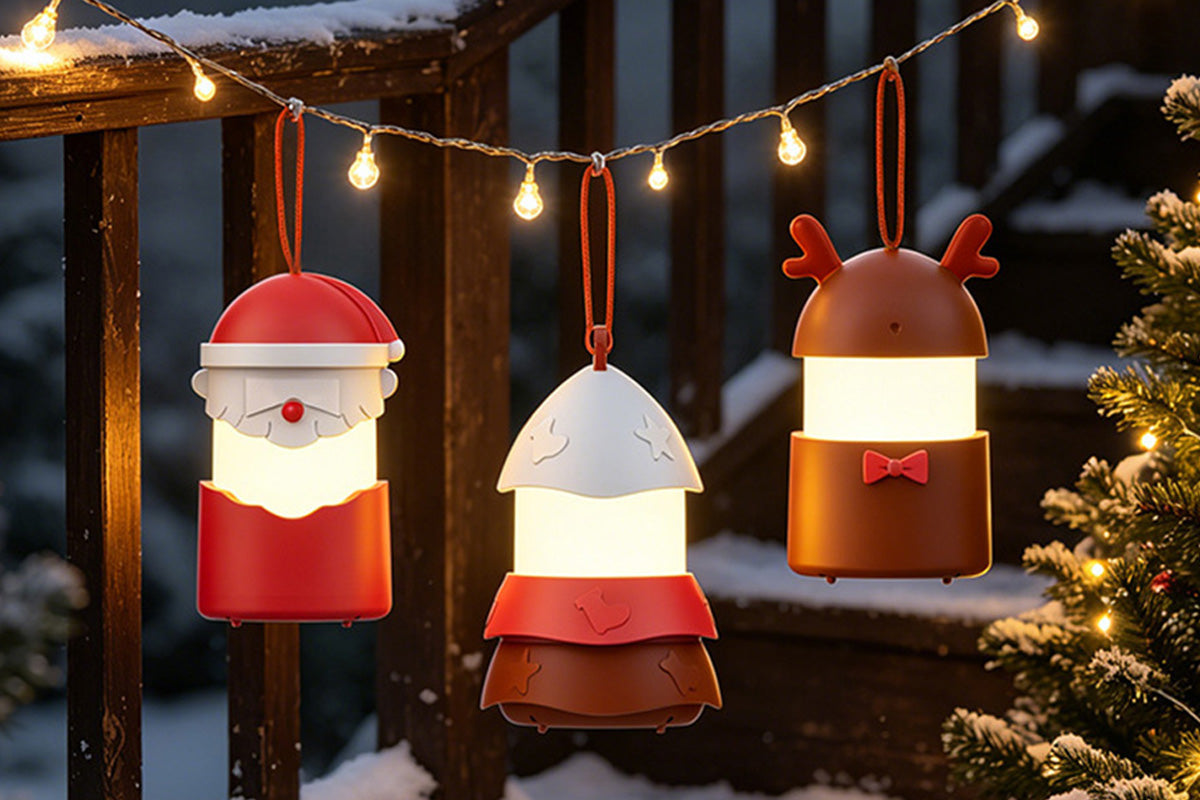 Foldable Rechargeable Christmas Music Night Light - Santa Claus
