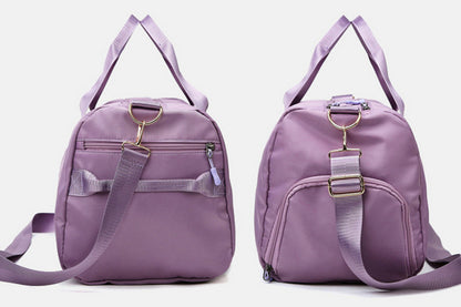 Sports Duffel Bag for Gym with Wet Pocket Shoe Compartment-PurPle