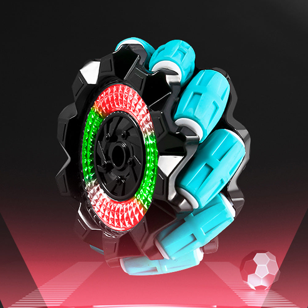 2.4GHz RC Stunt Car Toy with Light Music 4WD Off-Road Remote Control Twist Car Toy for Kids Xmas Birthday Green