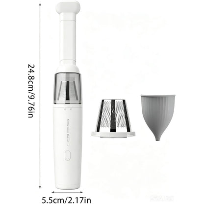 Portable Cordless Handheld Vacuum with Two Suction Modes - White