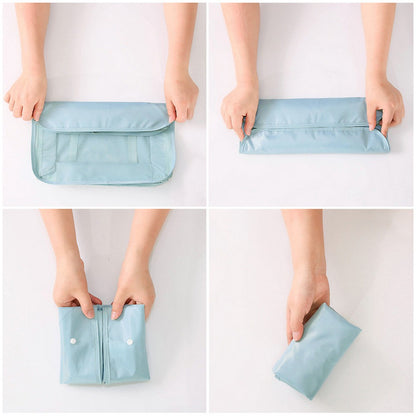 6Pcs/set Travel Storage Bag Organizer -Blue
