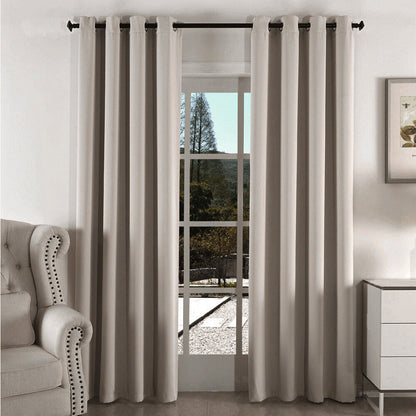 100% Blackout Curtain Panel with Black Liner â€?Heat & Light Blocking Khaki