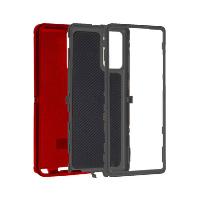 For Samsung Galaxy S23 S24 S22 Series Case Shockproof Protective Cover Red