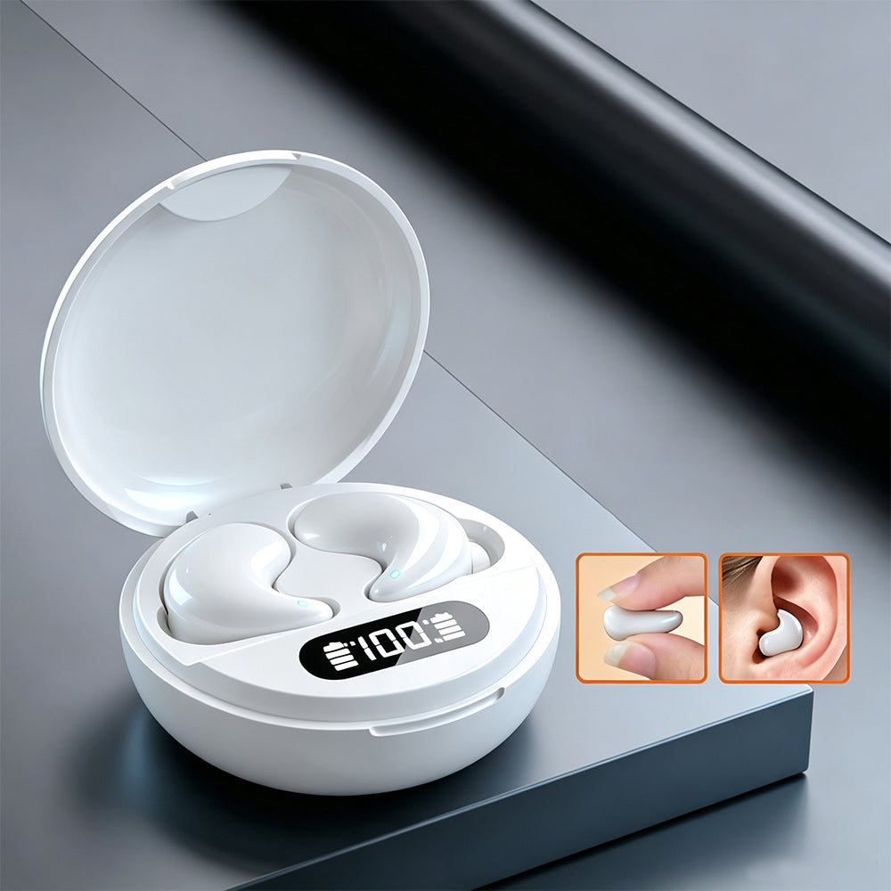 150 Languages AI Translation Earbuds Sleep Earbuds - White