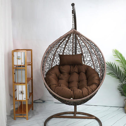 Hanging Egg Chair Cushion Seat Pad for Swing Chair Patio Furniture Coffee