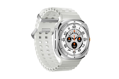 Smart Watch 1.43-Inch Fitness Watch with Heart Rate Sleep Monitor Blood Oxygen Sedentary Reminder OTA SOS Activity Tracker-Silver