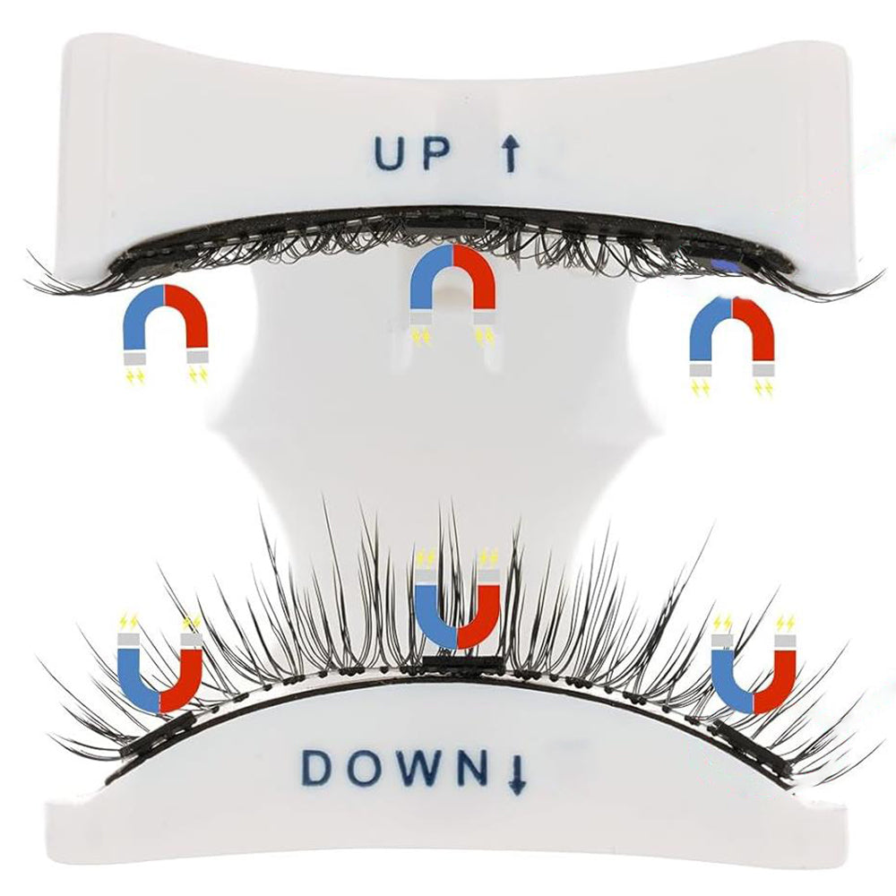 2 Pairs Reusable Magnetic Eyelashes with Tweezers