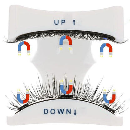 2 Pairs Reusable Magnetic Eyelashes with Tweezers