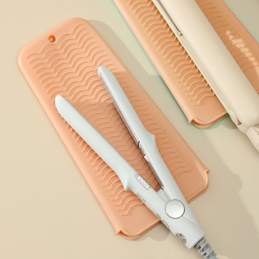 2-Pack Heat Resistant Silicone Pouch ââ‚?For Hair Styling Tools Storage Nude