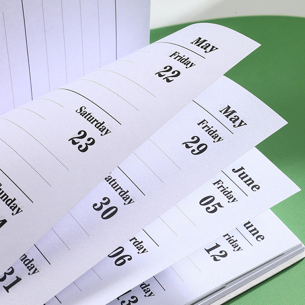 2026 Pocket Planner Calendar Portable A6 Daily Planner-Black