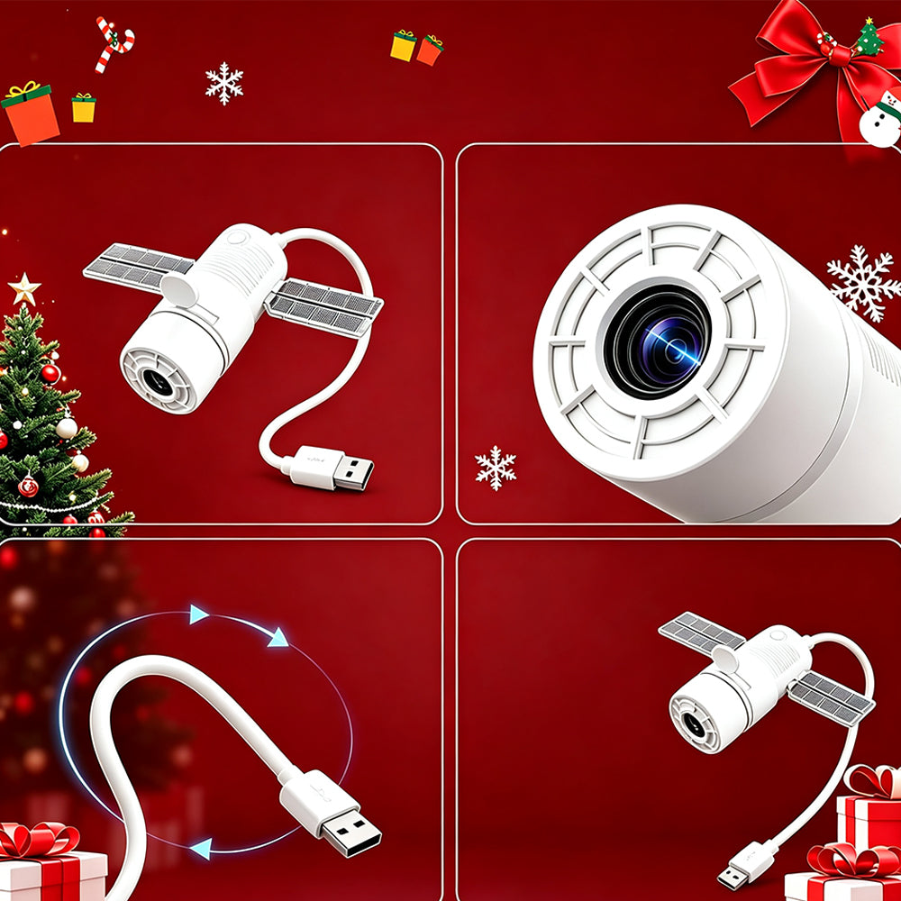 Christmas USB Projector Light with Slides Night Light Projector with 8 Slides