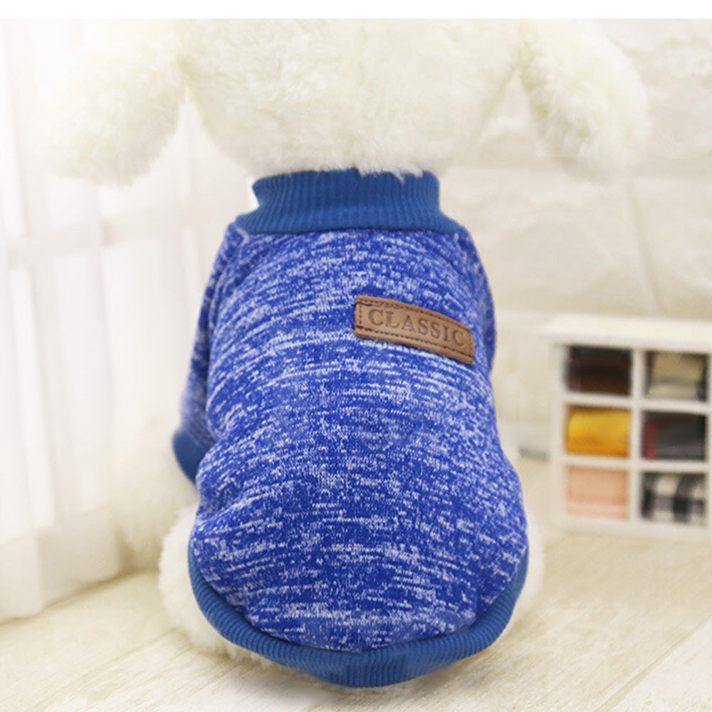 Dog Sweatshirt Pullover for Dogs Cats-Blue