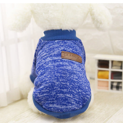 Dog Sweatshirt Pullover for Dogs Cats-Blue