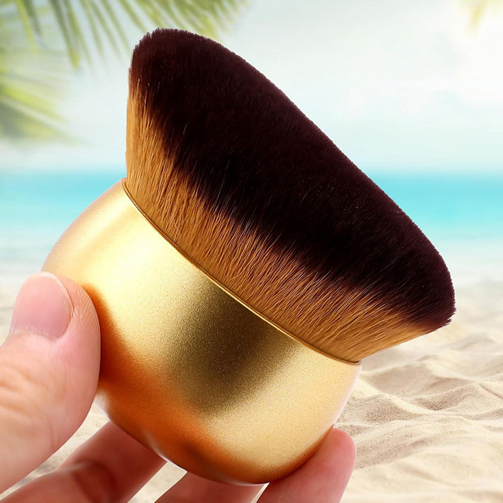 Extra Large Body Makeup Brush for Self Tanner & Liquid Cream Blending Gold