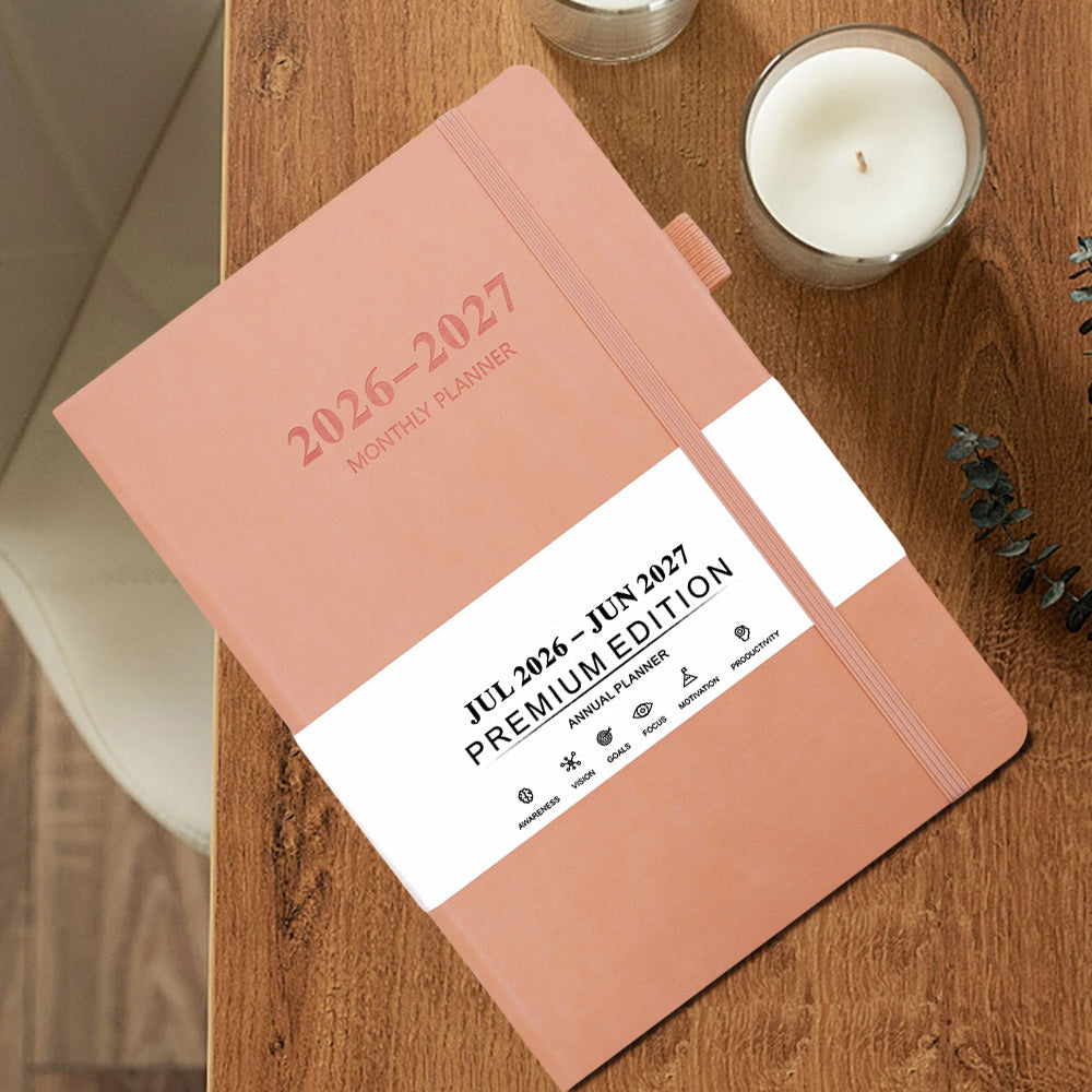2026â€?027 Monthly Planner Calendar Pink