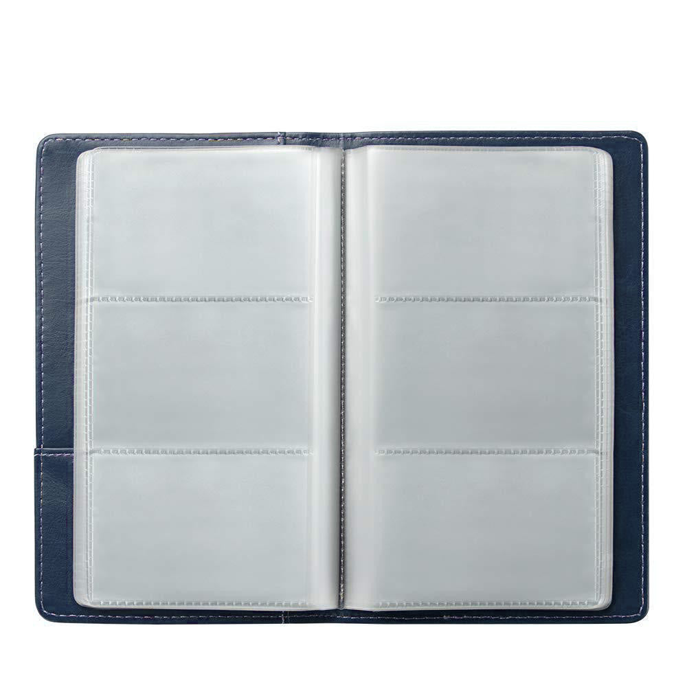 120-Slot Capacity Business Card Holder Album-Dark Blue