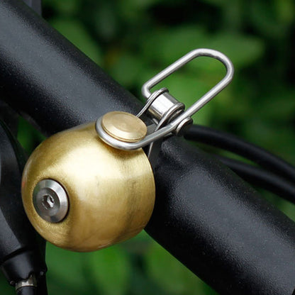 Retro Bike Bell Copper Crisp Cycling Bicycle Handlebar Bell Alarm Ring Gold