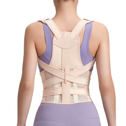 Posture Corrector  Adjustable Back Brace Support Strap Nude