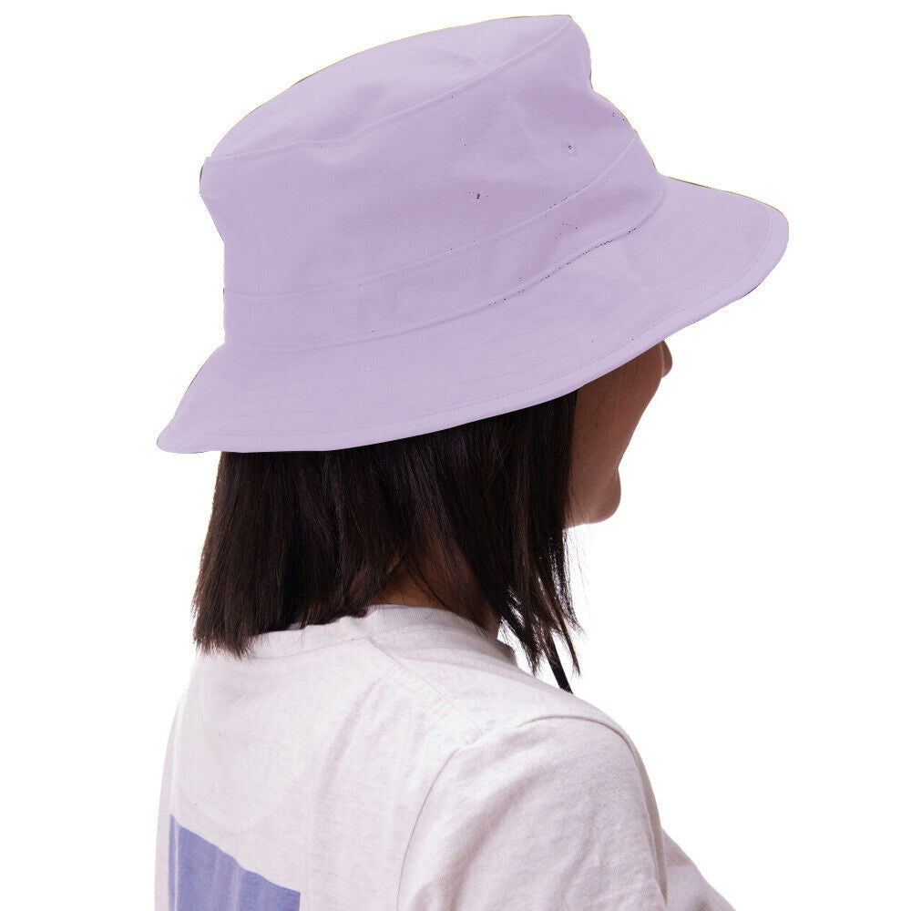 Unisex Bucket Hat Cotton Outdoor Beach Sun Cap Purple