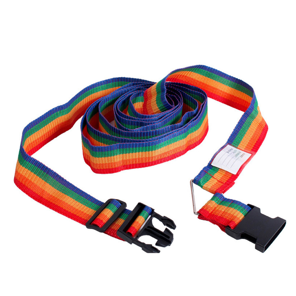 Transparent Waterproof PVC Luggage Cover with Colorful Strap Suitcase Travel Protector