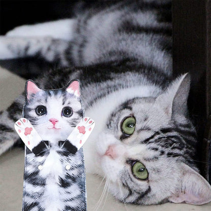Cute Cat Quick-Dry Hanging Hand Towels Decorative for Bathroom Kitchen-Black white