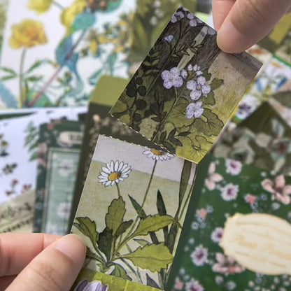 2Pcs Scrapbook Kit Bullet Junk Journal Kit with Scrapbooking Supply-Botanical