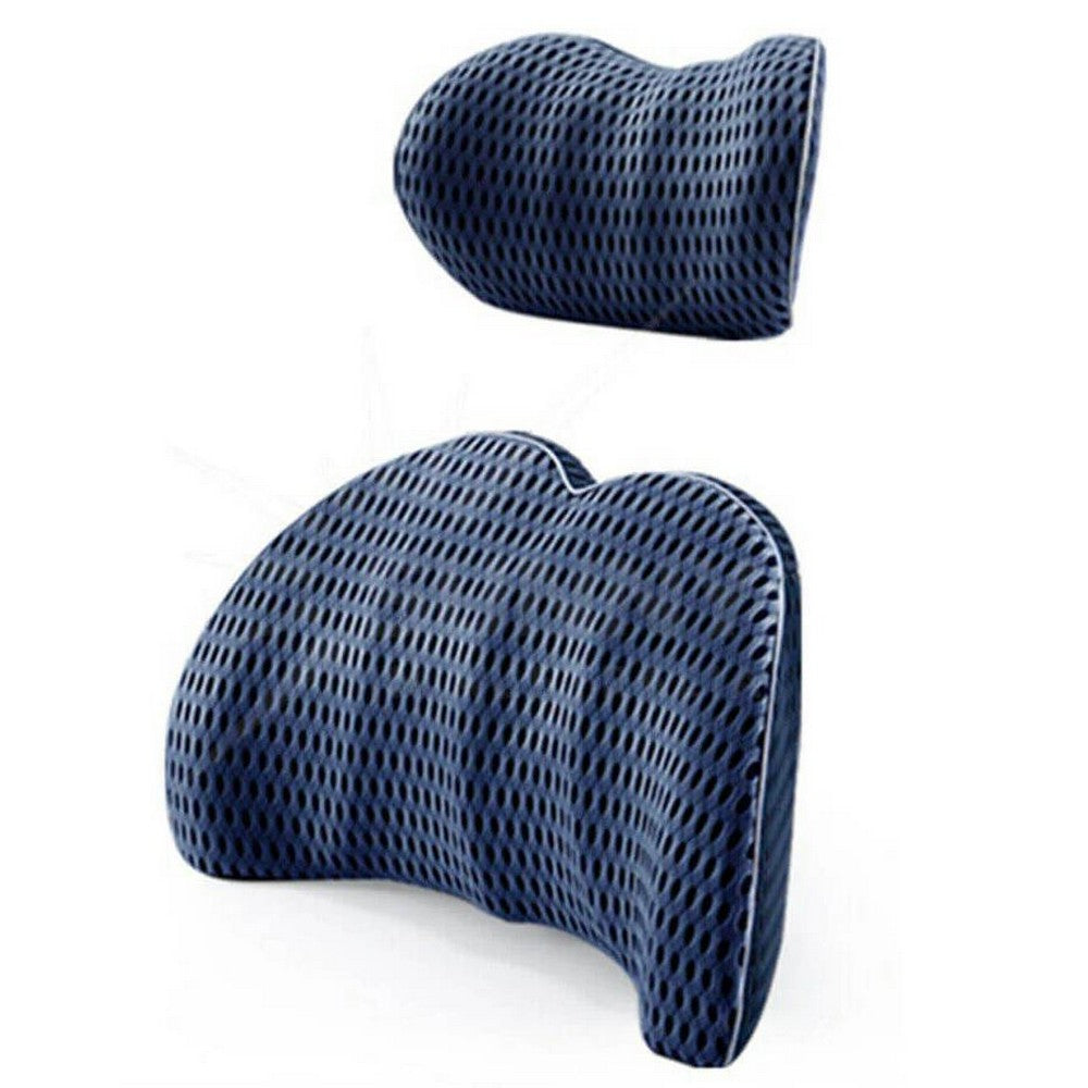 2Pcs Set Lumbar Neck Support Pillow Memory Foam Cushion for Car Office Chair Seat (Copy)