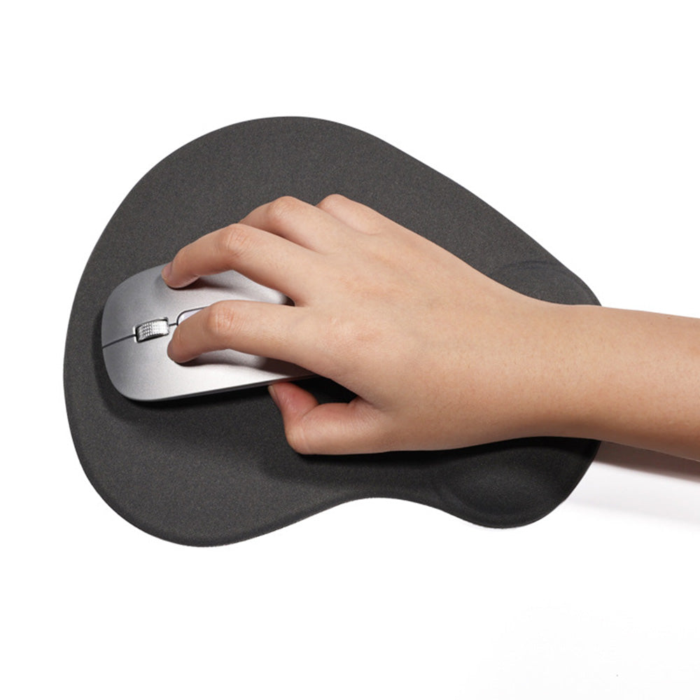 Non Slip Ergonomic Mouse Pad With Wrist Rest Silicone Wrist Support Mouse Mat For Computer-Grey