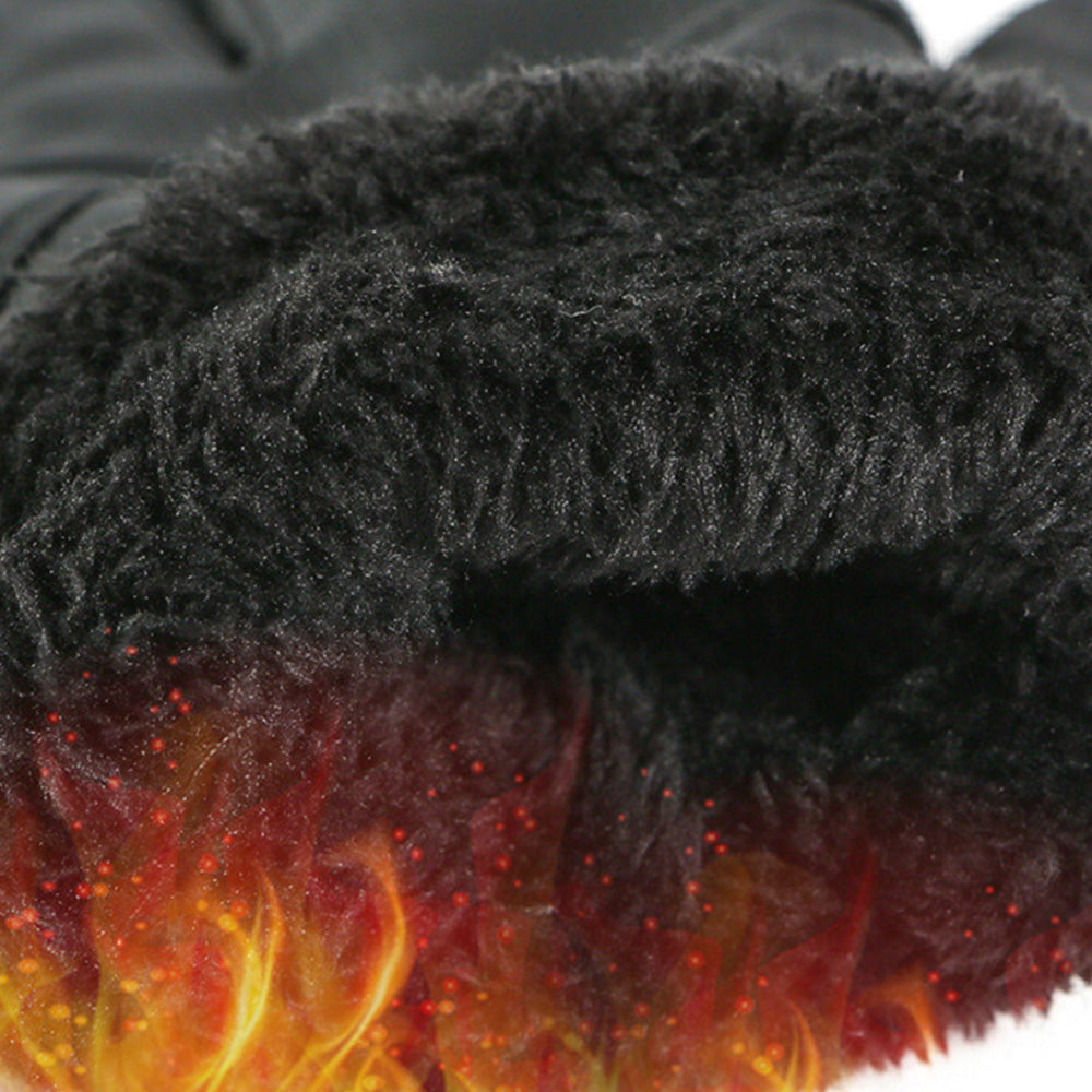 Pair of Winter Ski Gloves for Men Women Touch Screen Cycling Driving Gloves Black