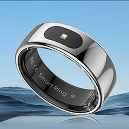 Smart Ring Health Tracker Ring with Touch Control - Silver