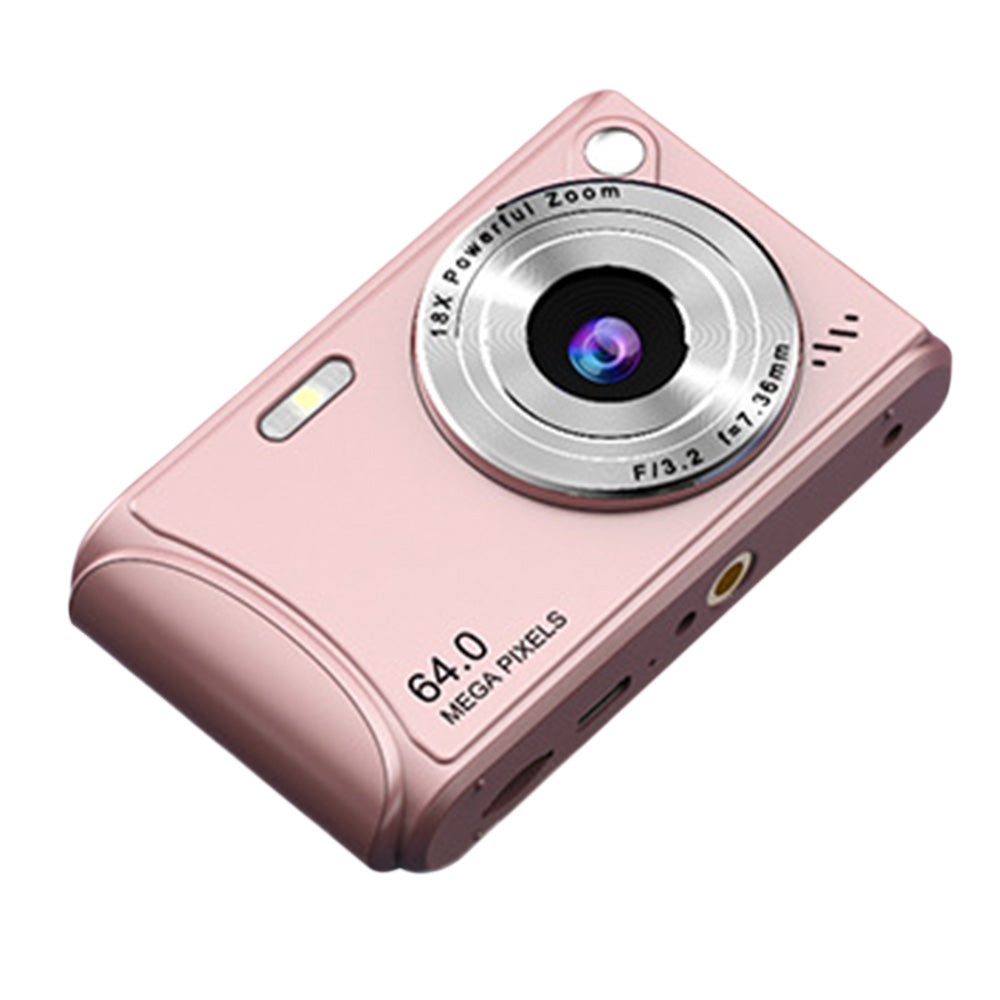 2.4-Inch Digital Point & Shoot Camera with 16X Zoom for Teens and Beginners Pink