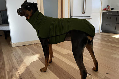 Dog Jumper Fleece Vest Sweater Stretch Sweatshirt - Green