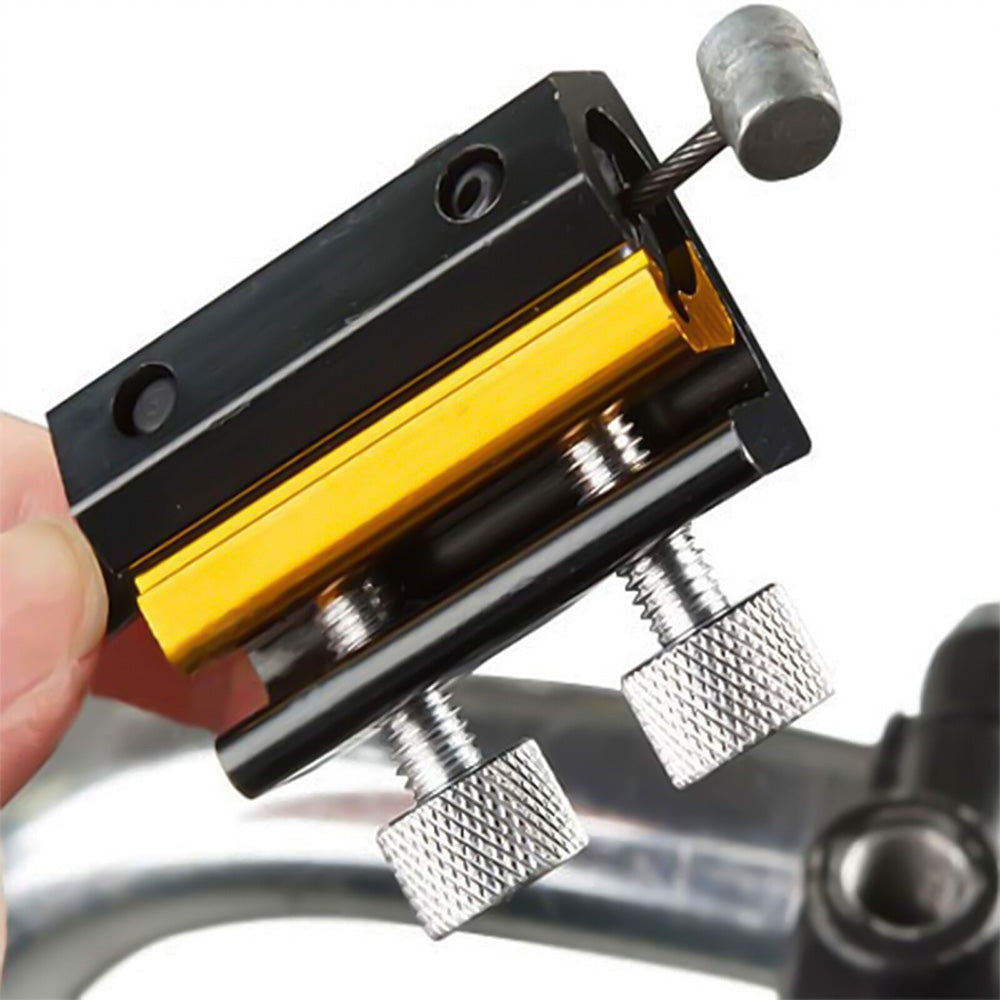 Dual Head Motorcycle Cable Lubricator Tool with Oil Clamp Black