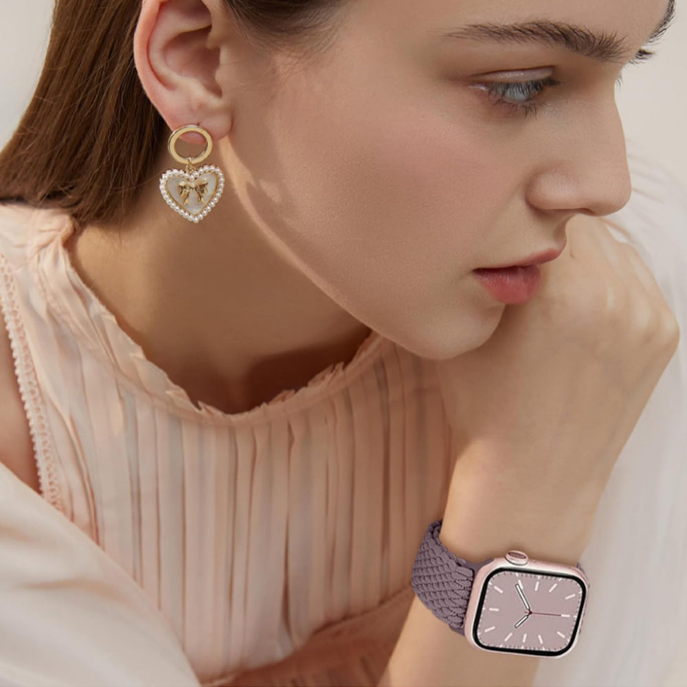 Adjustable Braided Loop Nylon Strap Compatible with Apple Watch Style 4